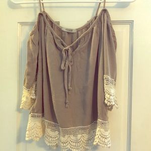 Papaya off shoulder top
